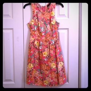Arc & Co floral cut out a-line dress